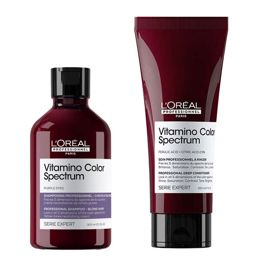 Rituel neutralisant Vitamino Color Spectrum cheveux blonds, anti-jaune