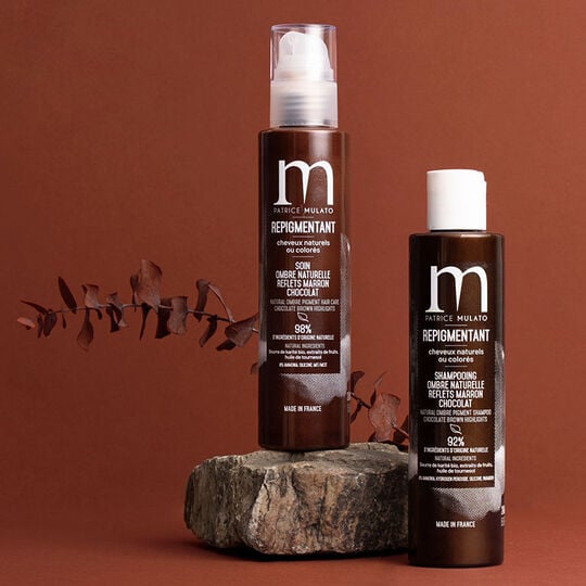 Shampooing repigmentant cheveux naturels ou color&eacute;s ombre naturelle