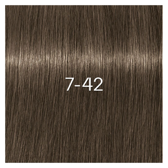 Coloration Igora Zero Amm 7-42 blond beige iris&eacute;