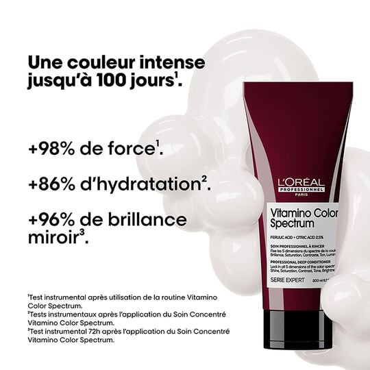 Rituel neutralisant Vitamino Color Spectrum cheveux bruns, anti-rouge