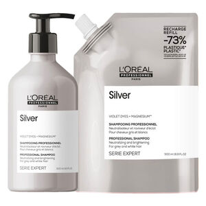 Duo recharge déjaunissant Silver + shampooing 500ml