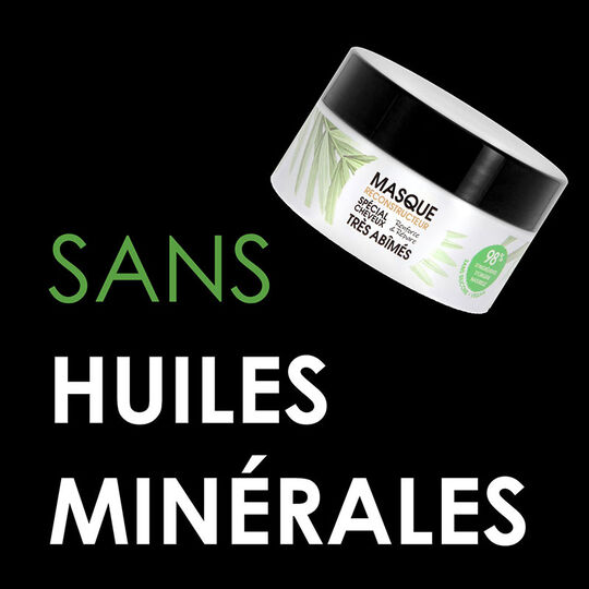 Masque reconstructeur cheveux tr&egrave;s ab&icirc;m&eacute;s Gamme Nature