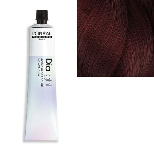 Coloration ton sur ton Dialight 5.66 ch&acirc;tain clair rouge profond