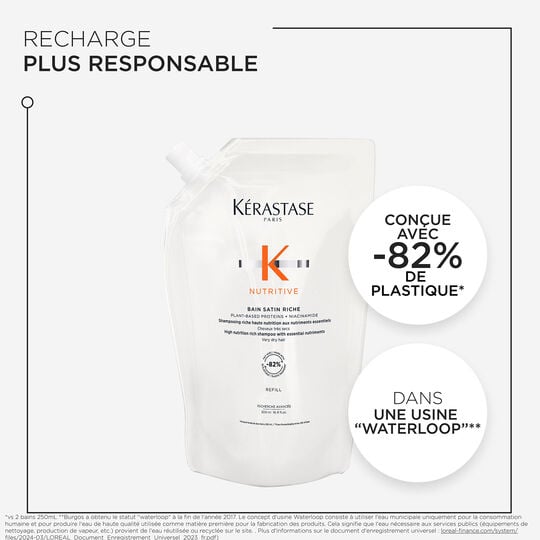 Bain satin riche Nutritive recharge 500 ml