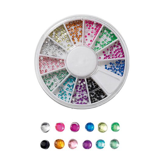 Carrousel d&eacute;cors pour ongles - jewels