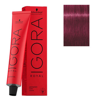 Coloration permanente Igora Royal 9-98 blond très clair violet rouge