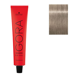 Coloration permanente Igora Royal 9-1 blond tr&egrave;s clair cendr&eacute;