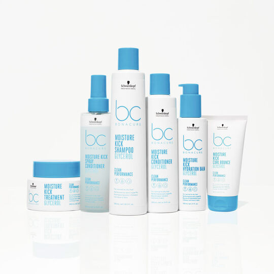 Shampooing hydratant cheveux normaux &agrave; secs ou boucl&eacute;s BC Moisture Kick 1000ml