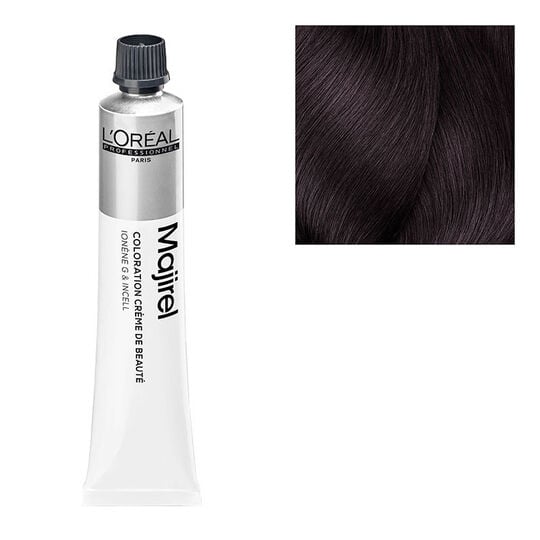 Coloration permanente Majirel 4.20 ch&acirc;tain violine intense