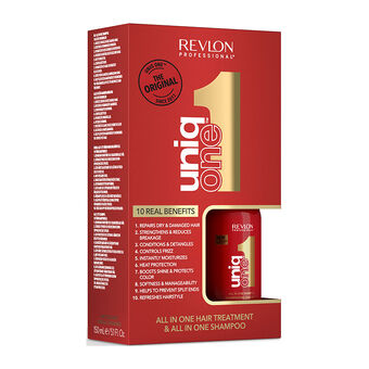 Duopack shampooing et spray 10 en 1 Uniq One shampooing 100ml + spray 150ml