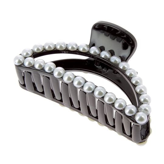 Pince croco à perles demi-lune