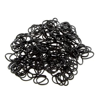 Mini élastiques caoutchouc lot de 240 noir
