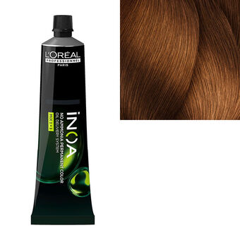 Coloration sans ammoniaque Inoa 7.34 blond doré cuivré