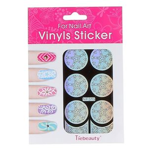 Pochoir vinyl coeur pour ongles