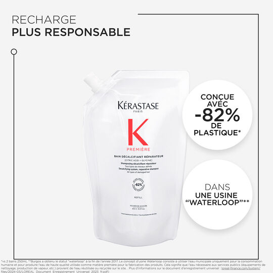 Bain d&eacute;calcifiant r&eacute;parateur Premi&egrave;re recharge 500ml