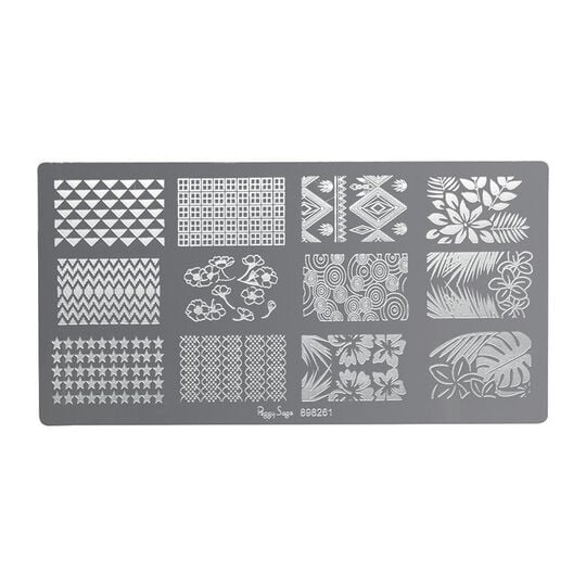 Plaque de stamping nail art 1