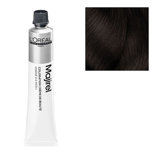 Coloration permanente Majirel 4.15 châtain cendré acajou