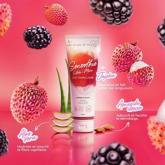 Lait capillaire Smoothie Litchi Mûre