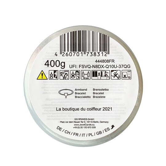 Bougie collab Jewel Candle et La Boutique du Coiffeur Édition Limitée