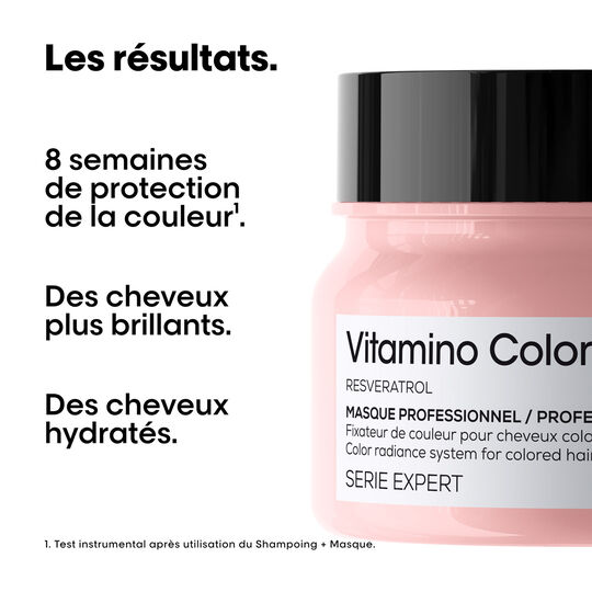 Masque cheveux colorés Vitamino Color 250 ml