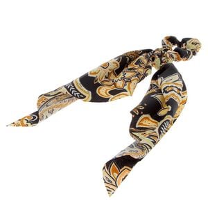 Chouchou foulard façon bandana noir,  Chouchou foulard façon bandana noir