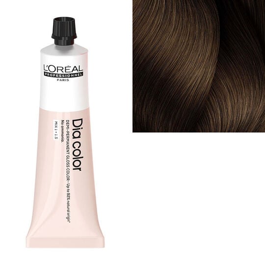 Coloration ton sur ton Dia Color 6.23 blond fonc&eacute; iris&eacute; dor&eacute;
