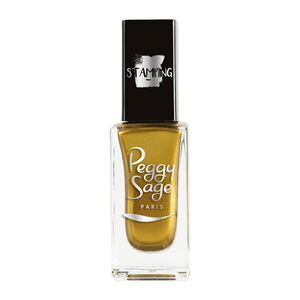 Vernis à ongles stamping Peggy sage gold,  Vernis à ongles stamping Peggy sage gold