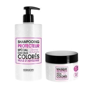 Rituel cheveux color&eacute;s shampooing et masque