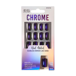 Faux ongle effet chrome mystic,  Faux ongle effet chrome mystic