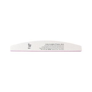 Lime à ongles 2 faces lavable demi-lune 100/100 blanc, pour ongles naturels,  Lime à ongles 2 faces lavable demi-lune 100/100 blanc, pour ongles naturels