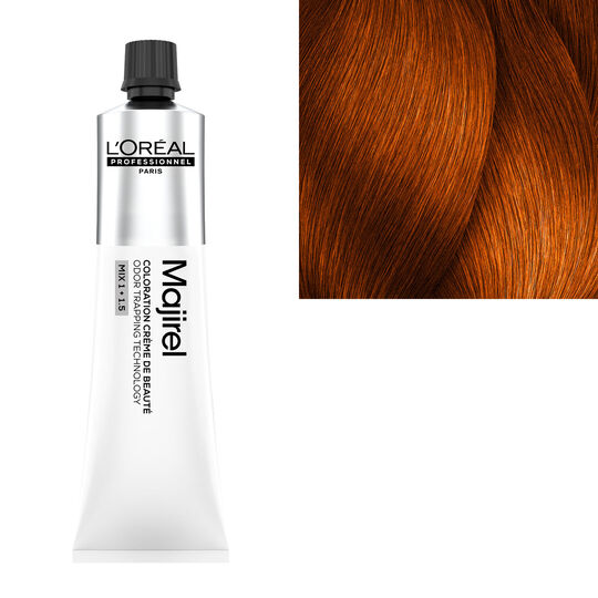 Coloration crème de beauté Majirel 6.45 blond foncé cuivré acajou