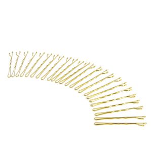 Pince guiche ondul&eacute;e 4cm dor&eacute;es