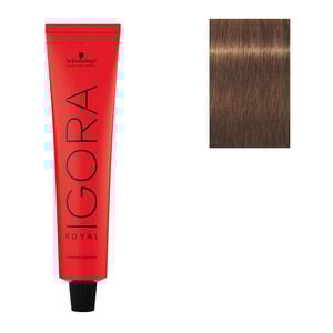 Coloration permanente Igora Royal 7-57 blond doré cuivré,  Coloration permanente Igora Royal 7-57 blond doré cuivré