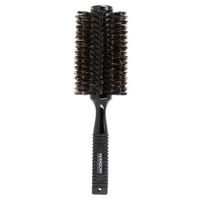 Brosse &agrave; brushing noire en poils de sanglier 60mm