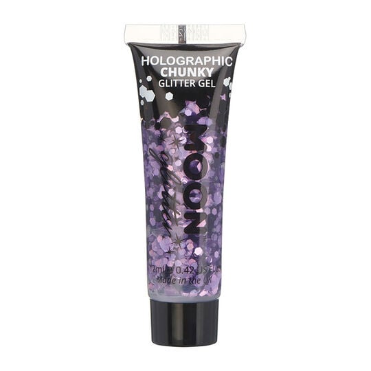 Gel holographique &agrave; grosses paillettes Moon Glitter violet