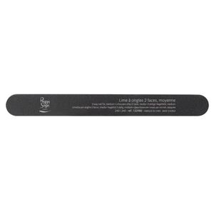 Lime à ongles 2 faces lavable 240/240 noir, pour ongles naturels,  Lime à ongles 2 faces lavable 240/240 noir, pour ongles naturels