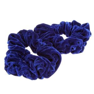 2 Chouchous velours XXL bleu