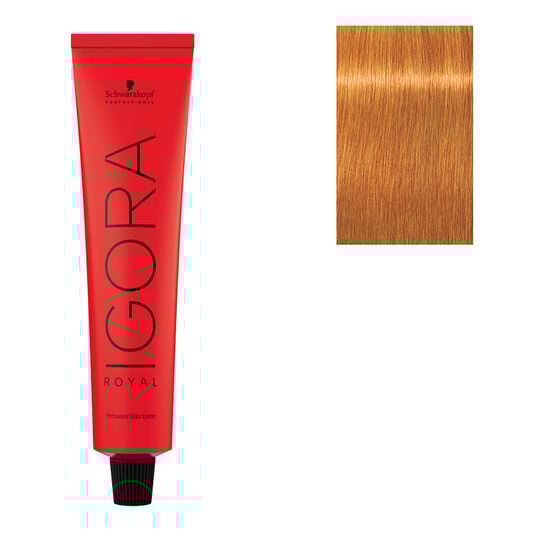 Coloration permanente Igora Royal 9-7 blond très clair cuivré