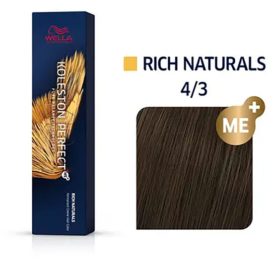 Coloration permanente Koleston Perfect Me+ 4/3 châtain doré