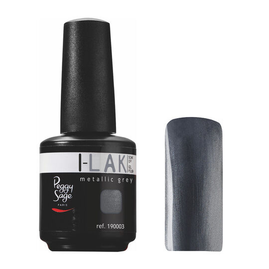 Vernis semi-permanent I-Lak 15 ml metallic grey