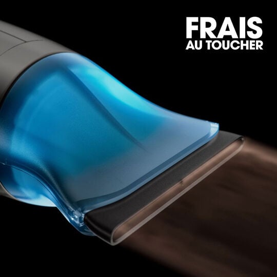 S&egrave;che cheveux Speed avec trousse et spray volume noir mat