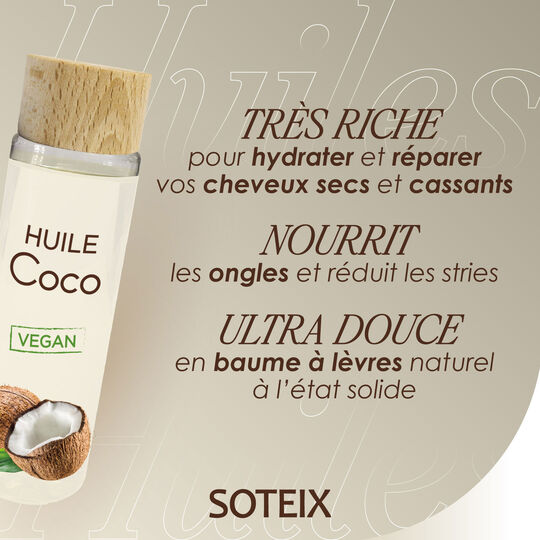 Huile de coco non parfumée