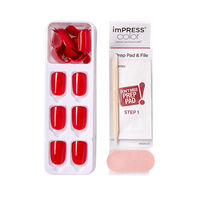 Faux ongles impress color reddy or not