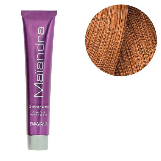 Coloration permanente Maïandra 8.34 blond clair doré cuivré