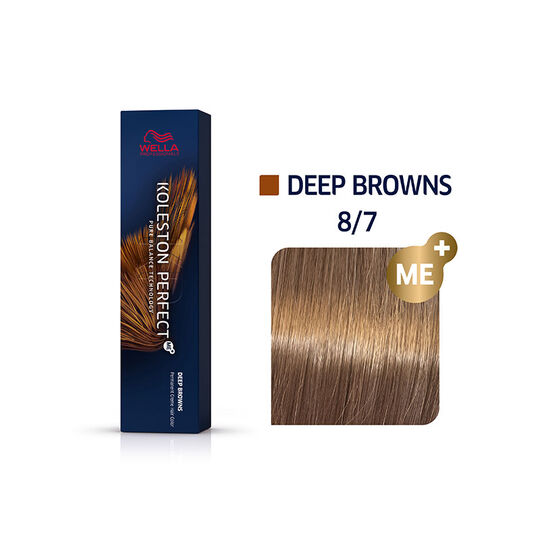 Coloration permanente Koleston Perfect Me+ 8/7 blond clair marron