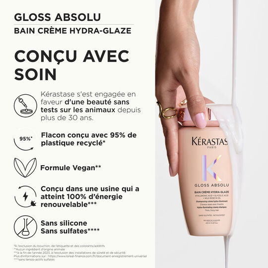 Bain cr&egrave;me Hydra-Glaze Gloss Absolu 250 ml