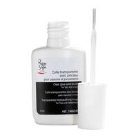Colle transparente pour capsules et pansements avec pinceau 14,17g