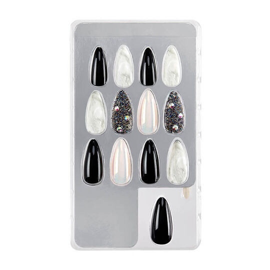 Faux ongles Nail Addict marble & diamonds,  Faux ongles Nail Addict marble & diamonds
