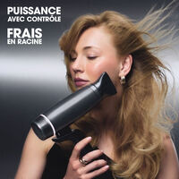 S&egrave;che-cheveux Speed noir / gris