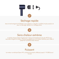 S&egrave;che-cheveux Supersonic cheveux raides &agrave; ondul&eacute;s
